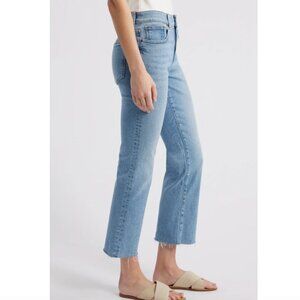 Madewell Mid  Rise Kick Out Raw Hem Jeans Size 29